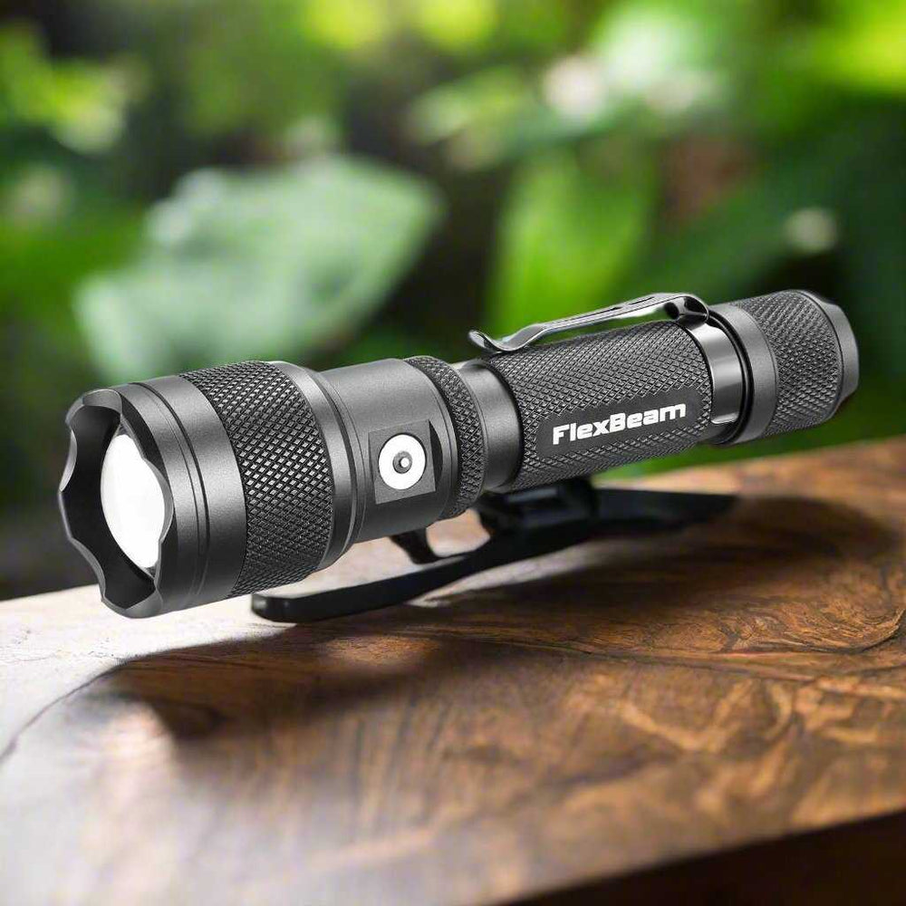 FlexBeam- 1200 Lumen Adjustable Beam Rechargeable Flashlight-Pre-Order Now! Expected In Stock Oct 1st -New Release Limited Quanities - Powertac