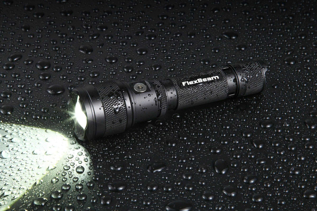 FlexBeam- 1200 Lumen Adjustable Beam Rechargeable Flashlight-Pre-Order Now! Expected In Stock Oct 1st -New Release Limited Quanities - Powertac