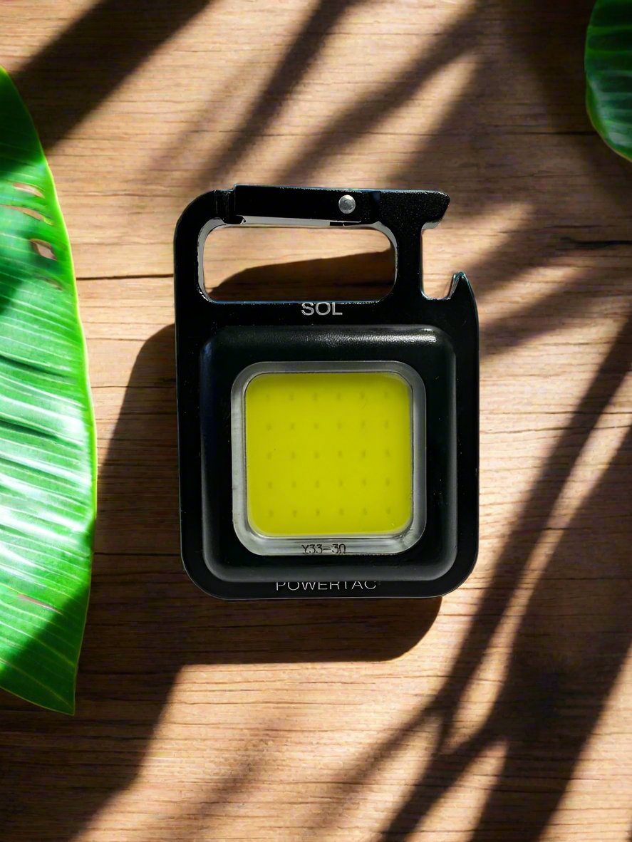 SOL- LED Rechargeable Keychain Light - Powertac